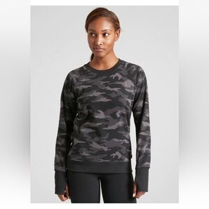 Athleta Triumph Camo Crewneck Sweatshirt